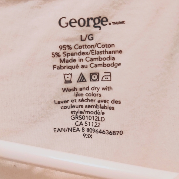 Woman's Large basic white t shirt - Picture 3 of 4